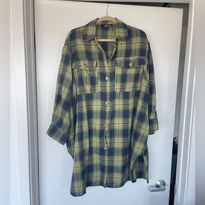 Dressed in Lala Ziggy Oversized Grunge Flannel